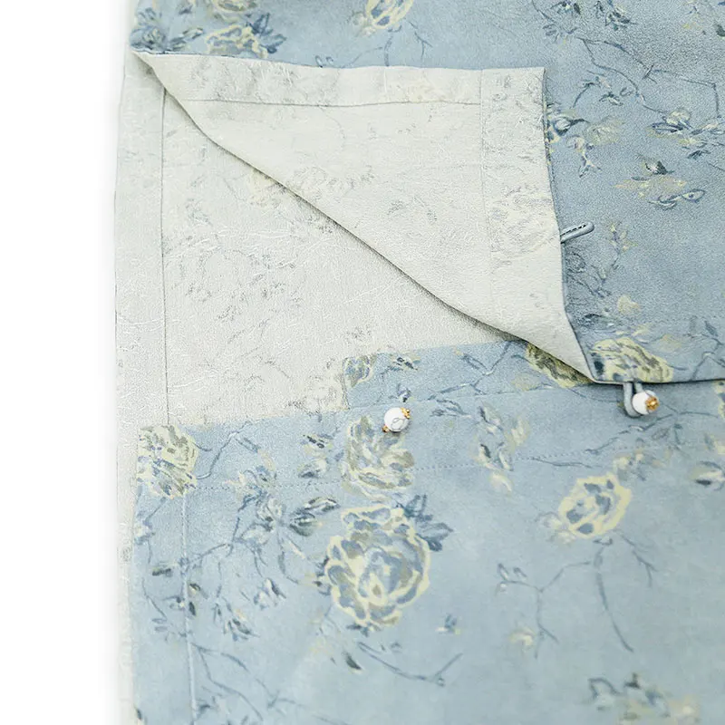 قميص BirdTree-35% حريري 65% من الصوف الأنيق، جاكار نسائي برقبة دائرية، بلوزة فضفاضة قابلة للعكس للتنقل بتصميم عتيق، جديد لخريف 2025 T5O432CC #5