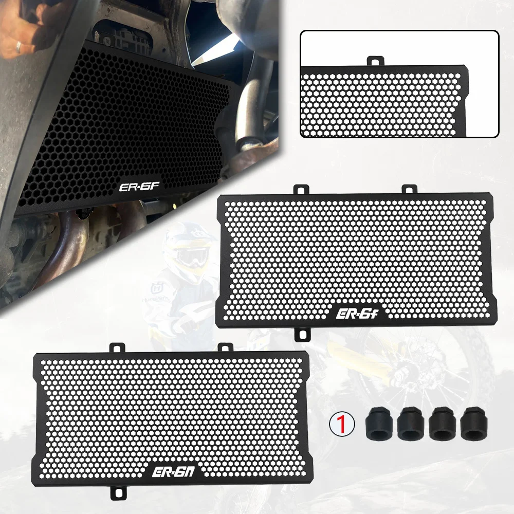 

Motorcycle Accessories Radiator Grille Grill Guard Cover Protector For Kawasaki Ninja 650R ER6N ER6F ER-6N ER-6F ER-6 2016 2015