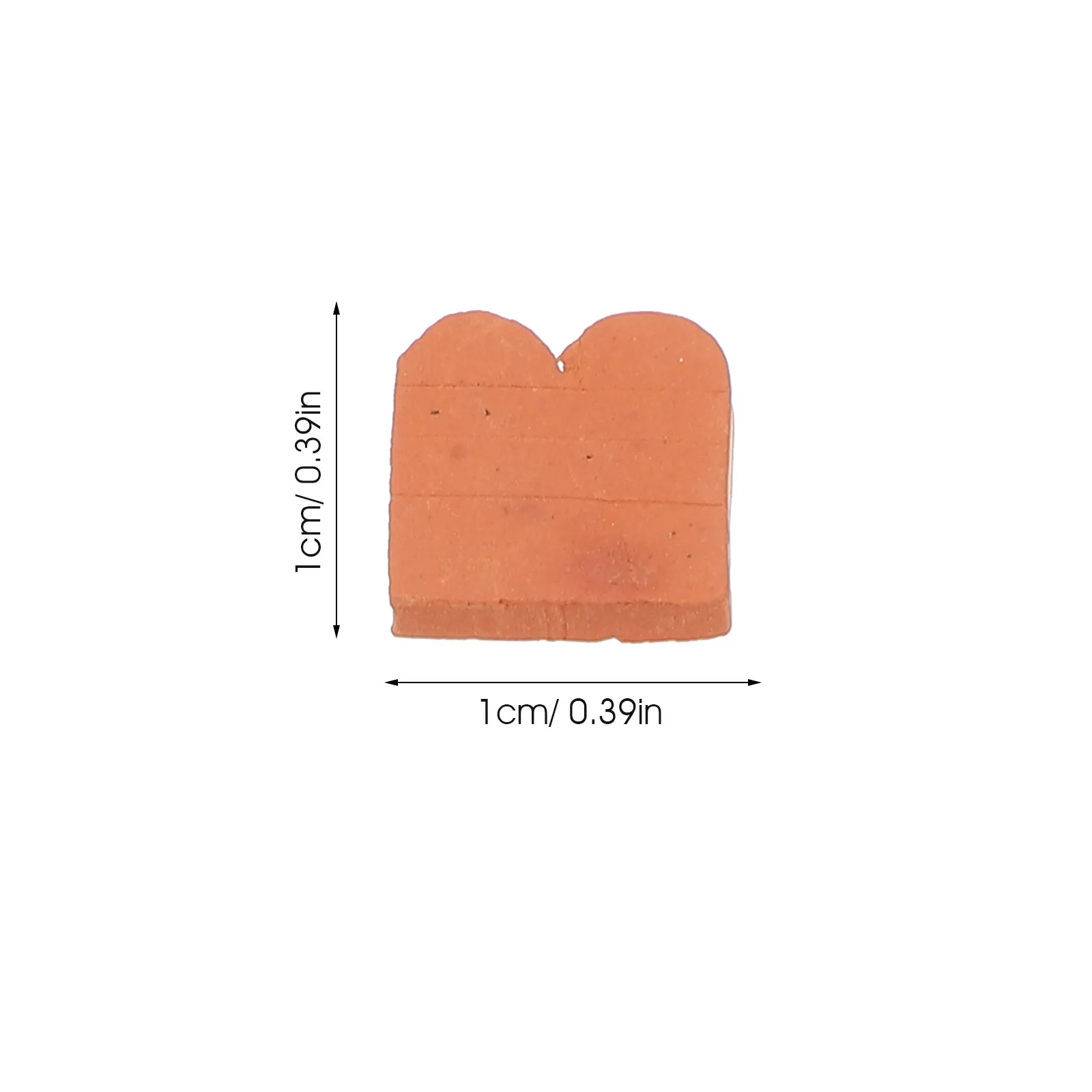 100 Pezzi Mattoncini in Miniatura, Accessori in Materiale Simil-Suolo per Artigianato Fai-da-Te, Modelli in Miniatura per Fattorie, Giardini e Case