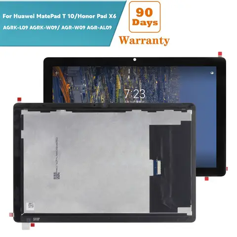 9.7" For Huawei MatePad T 10/Honor Pad X6 AGRK-L09 AGRK-W09 AGR-W09 AGR-AL09  LCD Display Touch Screen Digitizer Replacement