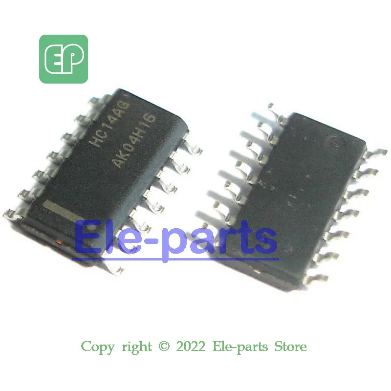 20 ~ 100 PCS MC74HC14ADR2G SOP-14 HC14AG 74HC14 Hex Schmitt−Trigger Inverter Chip IC