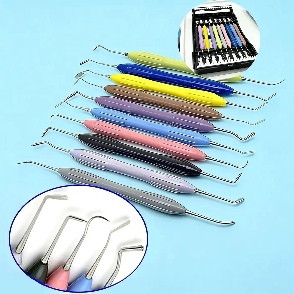 

10Pcs Dental Resin Spatulas Composite Filling Tools Silicone Dental Instruments for Dentist Aesthetic Restoration of Teeth
