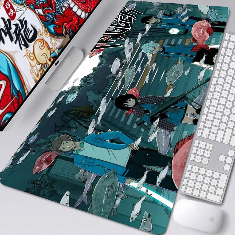 World T-Trigger Anime Mousepad Non-slip Suitable For Office Computers Laptops E-sports Game Desk Mats XXL Keyboard