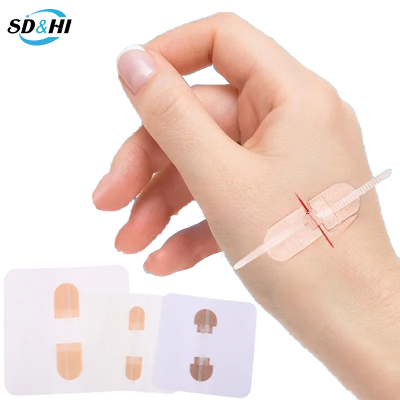 1Pcs Fast Suture Zipper Band-Aid Zipper Tie Wound Closure Patch Hemostatic Patch Wound Outdoor Portable