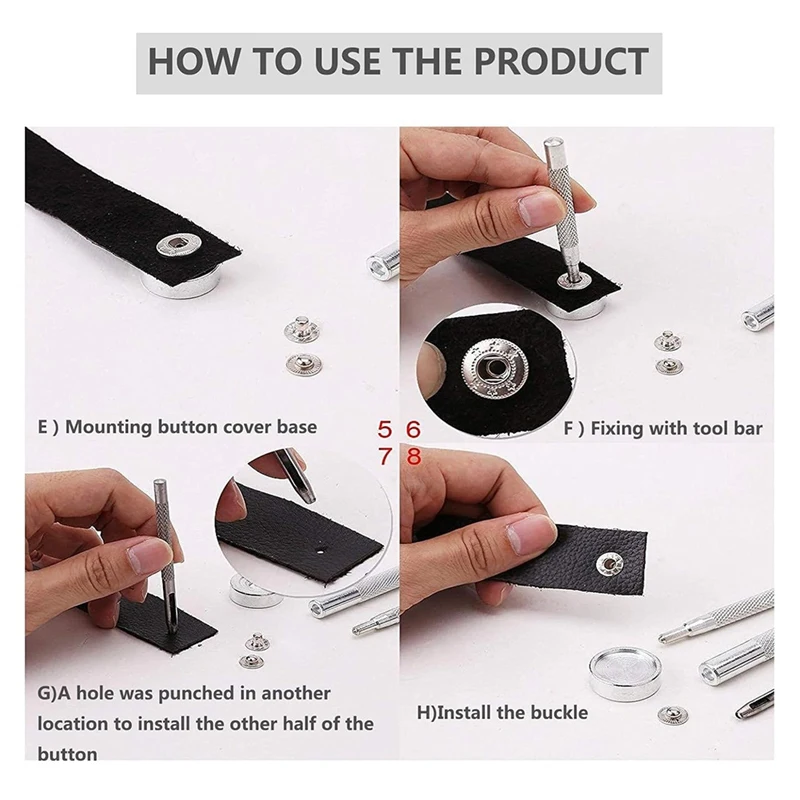 Leather Working Kit Leather, Leather Working Tools,Prong Punch Sets, Storage Box For Stitching Punching Cutting