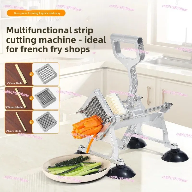Commercial French Fries Cutting Potato Machine Multifunctional Fruit and Vegetable Cucumber Radish Shredding  Household