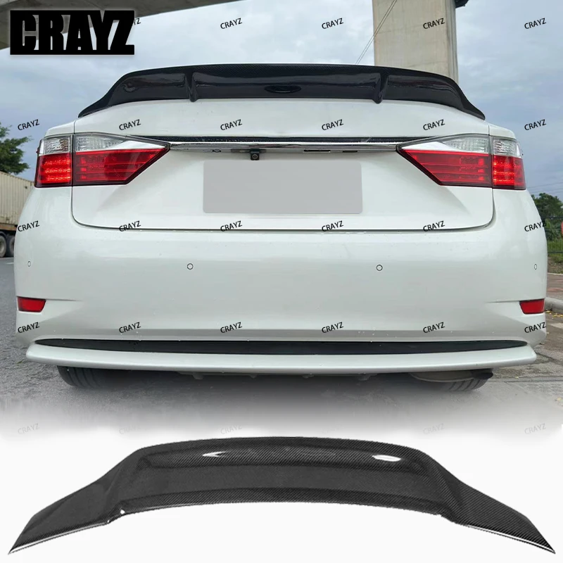 

Real Carbon Fiber R Style Rear Trunk Lip Spoiler Car Accessories For LEXUS ES 2013 2014 2015 2016 2017 ES250 ES300H ES350 ES200