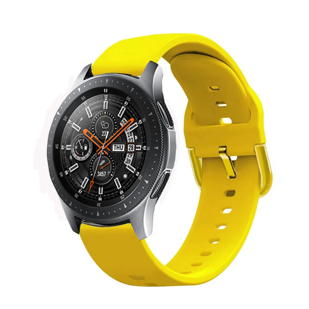 20mm 22mm Strap For Samsung Galaxy Watch 42mm 46mm Silicone Bracelet For Galaxy 3 41mm 45mm/Active 2/Gear S3 S2 Sport Band Belt image 4