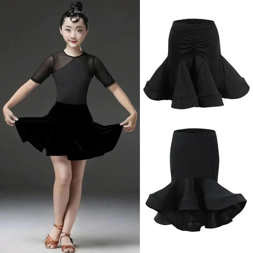 

Fashion Black Latin Dance Dress Stage Costume Professional Practice Dresses Ballroom Dancing Competition Performance Dress for