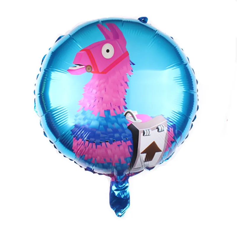 1set Fortnite Meloned Theme Happy Birthday Balloons Game Family Decorations Party Toy Shower Foil Latex Ballons Birthday Gift view 5