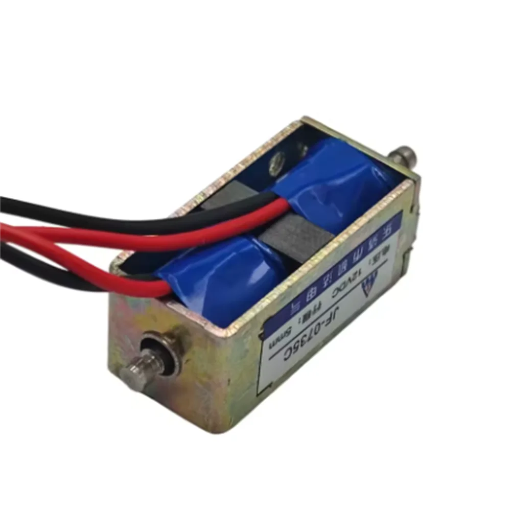 Immagine 4: Elettromagnete a solenoide bidirezionale auto-sostenente JF-0735C DC 12V 24V con corsa da 5mm Push-Pull per automazione