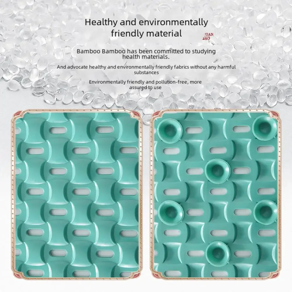 Anti-Slip Bath Rug TPE Bathroom Massage Foot Mat Shower Room Floor Mat Suction Cup Anti-Skid Mat Washroom Accessories Hot Sale