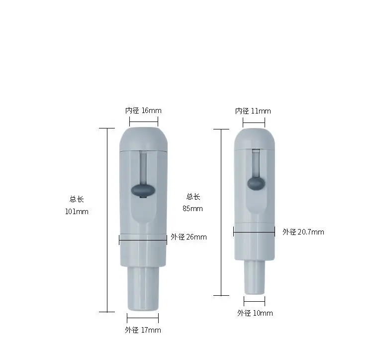 SKYLUN Dental Strong / Weak Suction Handle Head Saliva Ejector Adaptor Valves HVE SE Tips Adjustable With Silicone Head SL1315
