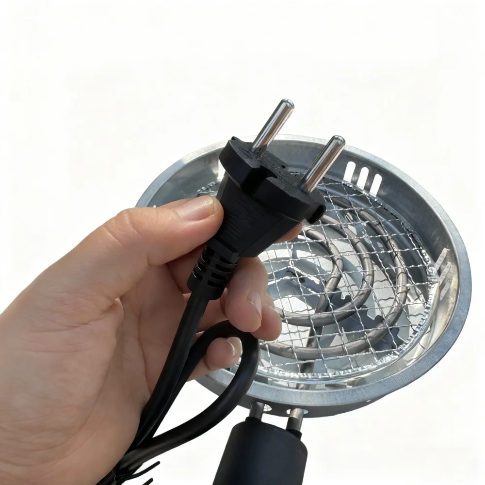 220 فولت 1000 واط الفحم كاتب سهل وسريع إشعال ل الشيشة الشيشة الفحم شواء التخييم المدخن الموقد