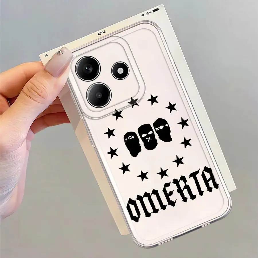 O-Omertas Maes حافظة هاتف ناعمة لهاتف Xiaomi Redmi Note 12S 14C 11S 14 Pro Plus 13 11 9 9S 12 13C A4 10S