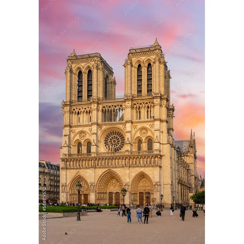 Fondo de tela de arte, paisaje europeo, Puntos escénicos famosos, escena nocturna de calle, accesorios de fotografía de fondo, OZ-20