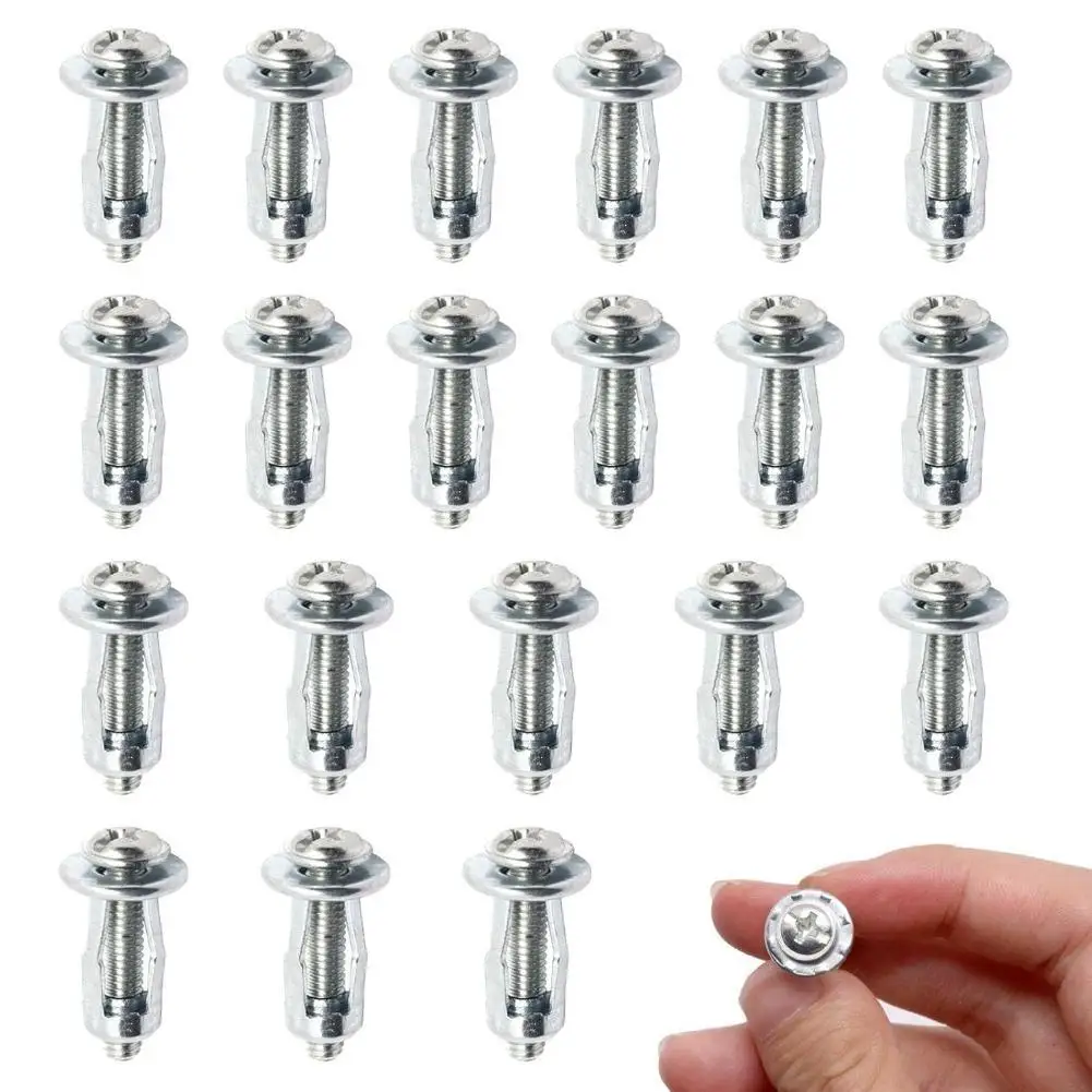 Petal Nuts Expansion Screw Jack Nut Expansion Clamp Petal Rivet Lock Bolt Carbon Steel Rustproof Corrosion-Resistant M4 M5 M6 M8