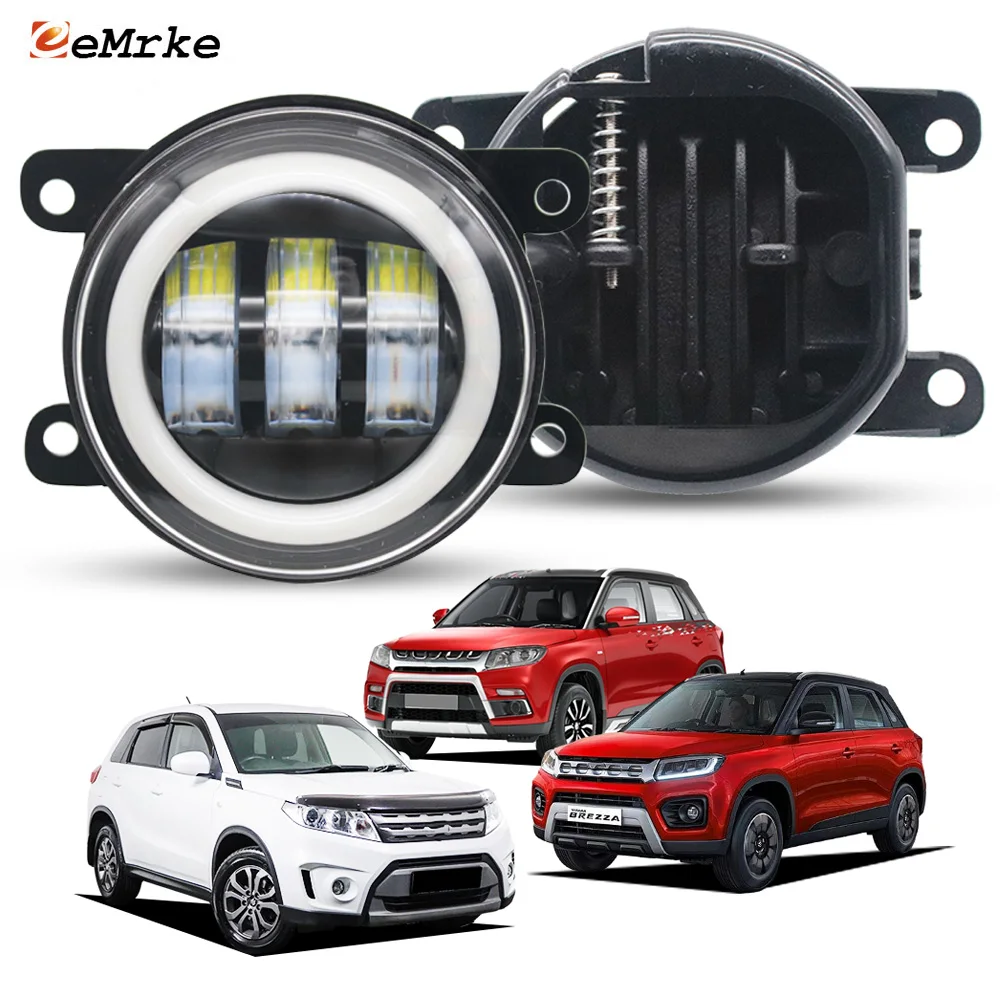 

Светодиодные противотуманные фары дальнего света для Suzuki Vitara Escudo LY Vitara Brezza YF 2015-2024 Передний автомобильный указатель поворота Angel Eye DRL Halo Ring