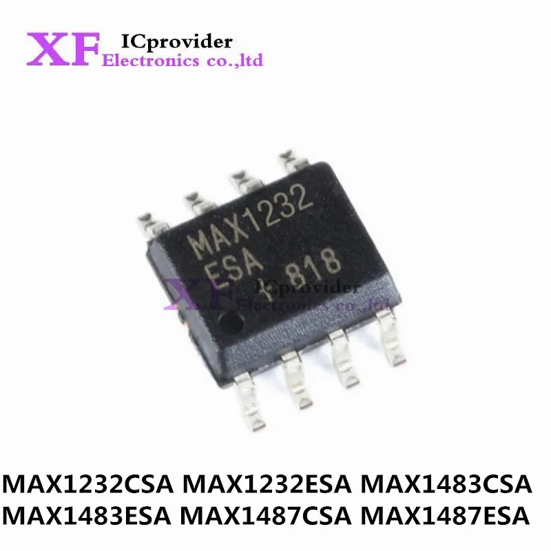 10Pcs New MAX1232CSA MAX1232 MAX1483CSA MAX1483 MAX1487 MAX1487CSA ESA SOP-8