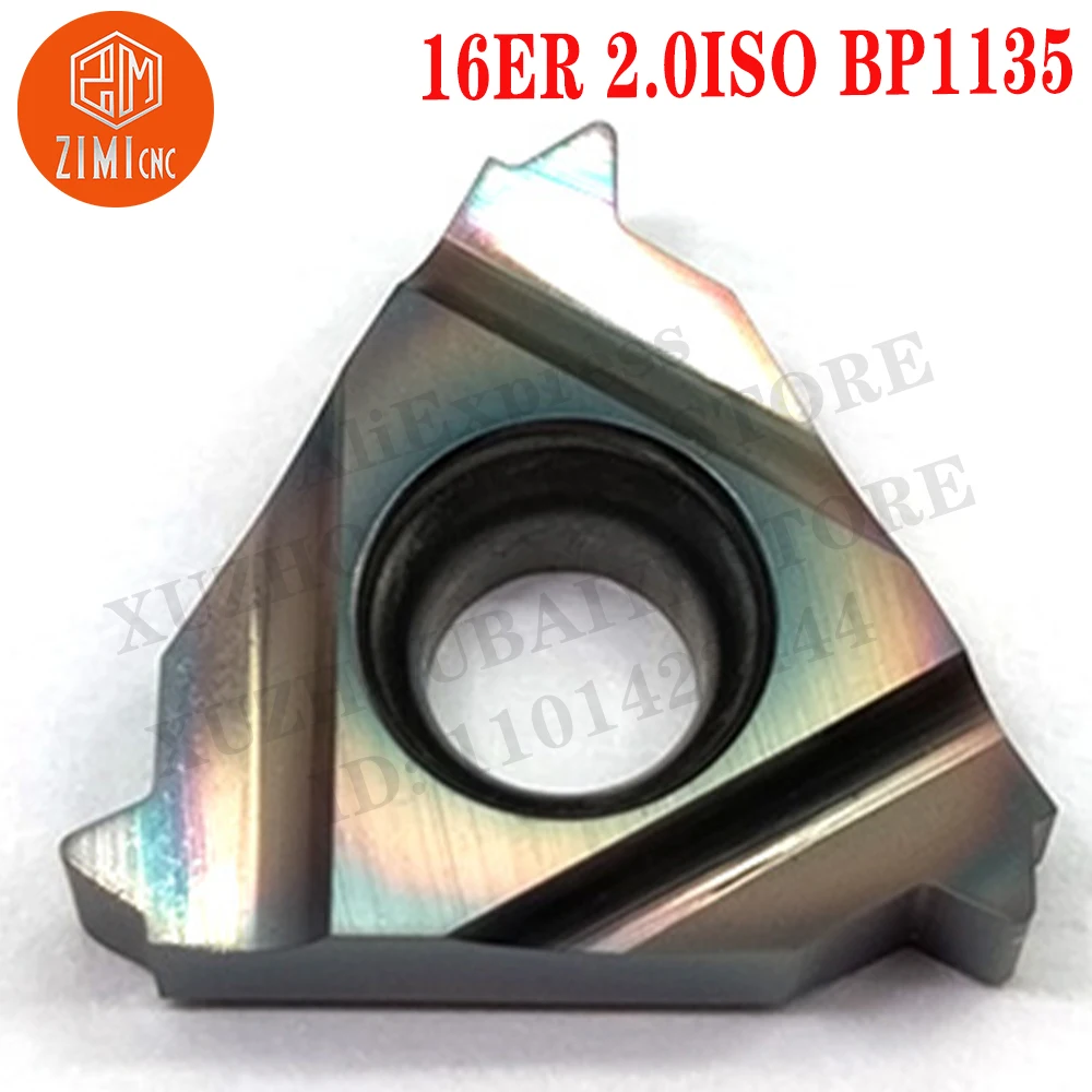 16ER 2.0ISO BP1135 16ER 2.0ISO Carbide Thread Inserts Turning Tools Threading Blade CNC Carbide Insert Lathe Cutting internal