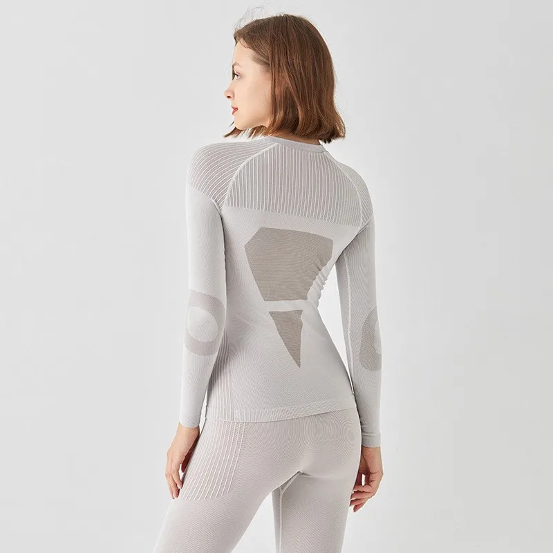 Women Sets Suit Outdoor Thermal Underwear Thermo Sporting Male Fitness Warm Long Johns Compression Bottoming Tracksuit 05