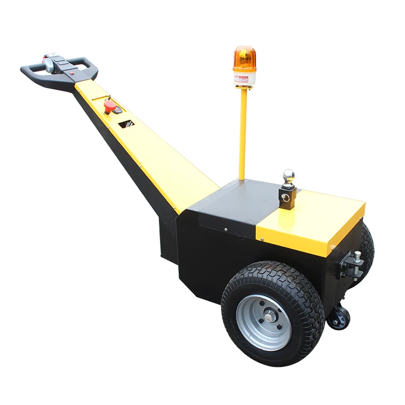 Heavy-Duty Tractor Electric Tow Tugger Use with Track for Moving Cargos.