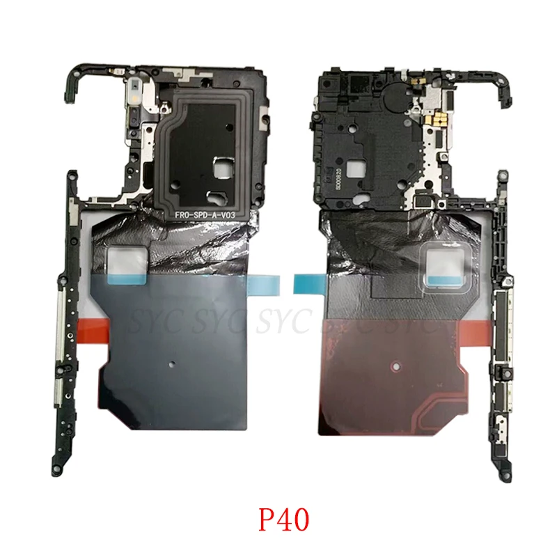 Wireless Charging Chip NFC Antenna Flex Cable with Frame For Huawei P40 Pro Mate 40 Pro Wireless Flex Cable Replacement Parts