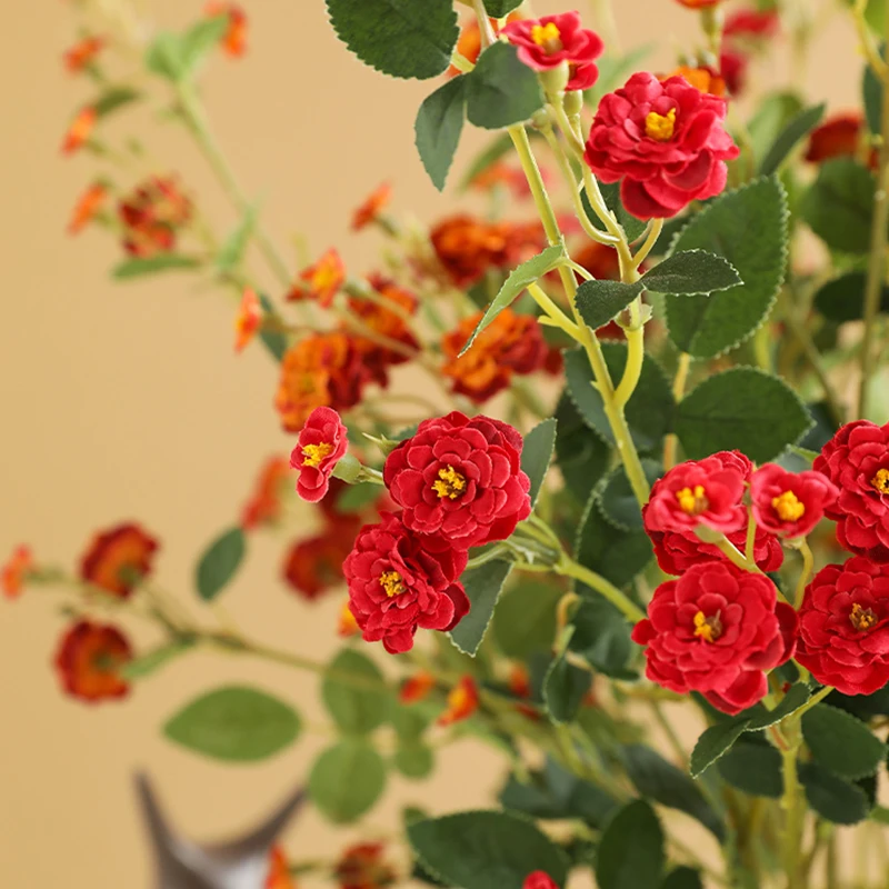 1PC, Rose Simulation Flower, Rose Season, Wedding Decoration, Photography Props, Single Branch Small Rose