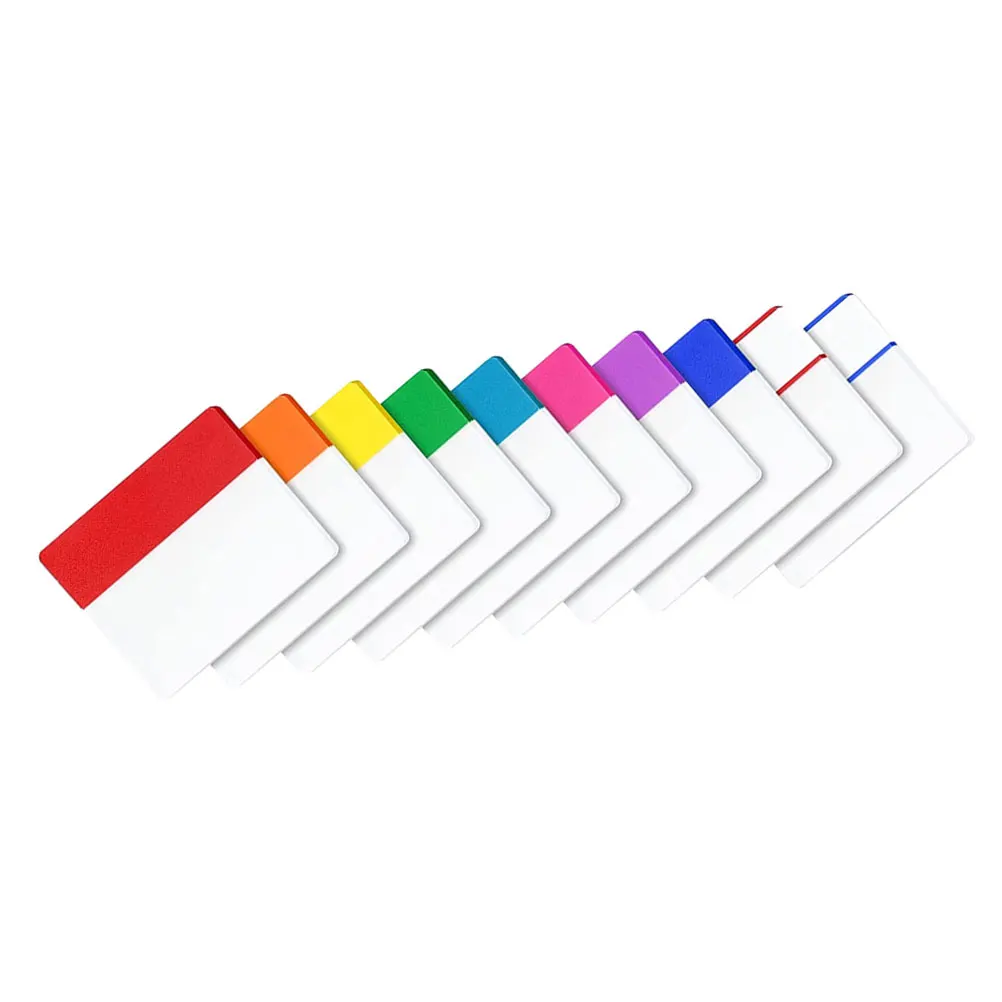 Waterproof Writing Index Transparent Sticky Page Markers For Notebooks Books Files Writable Divider Tabs Stick On Paper