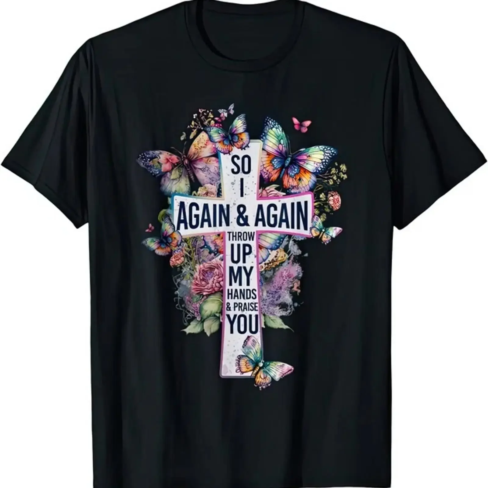 So I Throw Up My Hands Brandon Lake Praise You Christian Worship T Shirt vintage Washed Stretched Soft streetwear Stylish