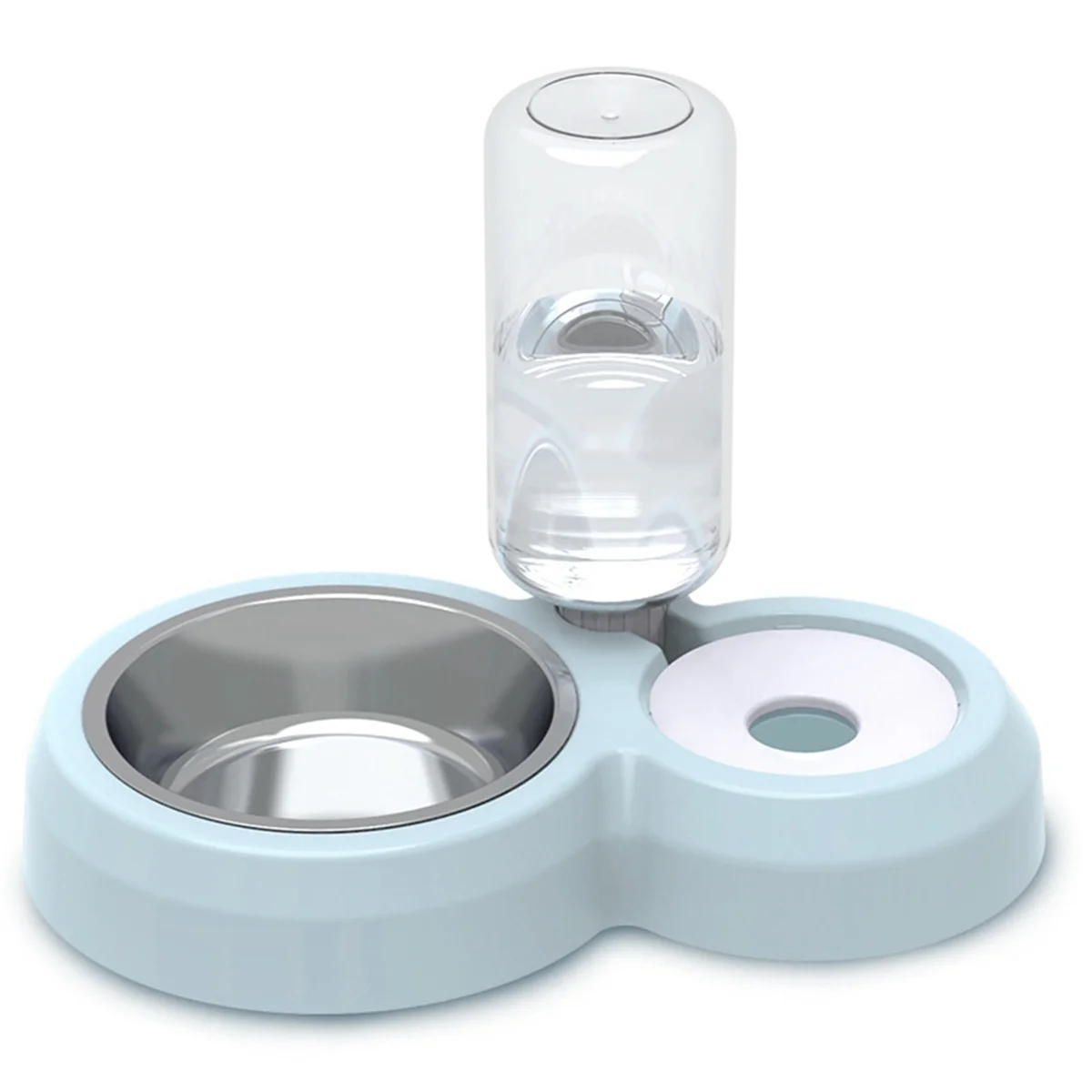 New Automatic Pet Feeder and Water Bowl 2-in-1 Combo Smart Food Container with Water Dispenser for Cats Dogs Leak Proof