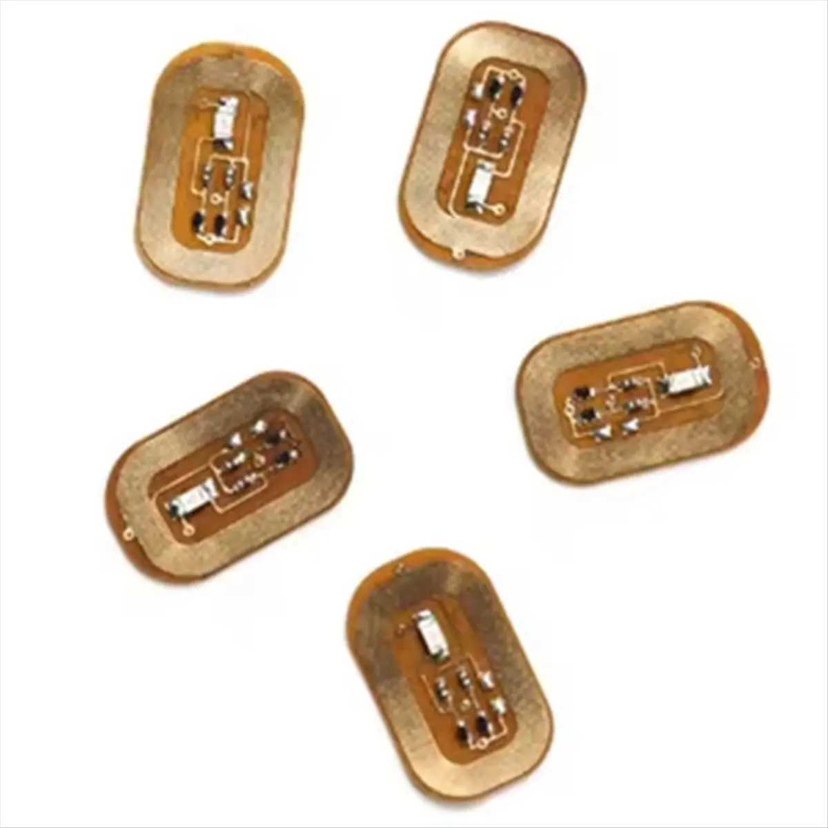 A003 5Pcs NFC Flash Nail Sticker LED Bare Chip Intelligent Nail Lamp Nail Sticker Enhancement