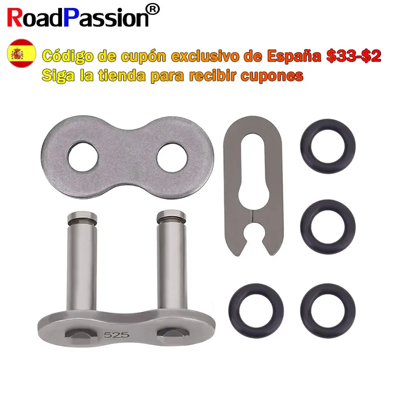 Hebilla de cadena de transmisión de motocicleta, enlace de junta tórica 428 520 525 530, conector de conexión de cadena pesada Universal, bloqueo de enlace de junta maestra