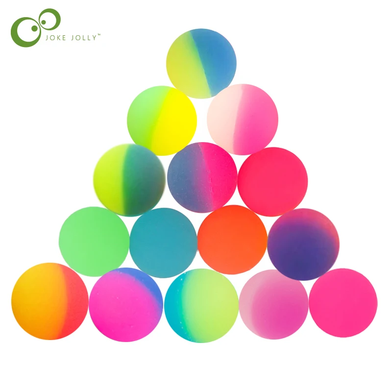 12Pcs/lot Luminous Moonlight High Bounce Toy Balls Kids Gift Party Favor Decoration Kids Glow in the Dark Bouncing Ball GYH