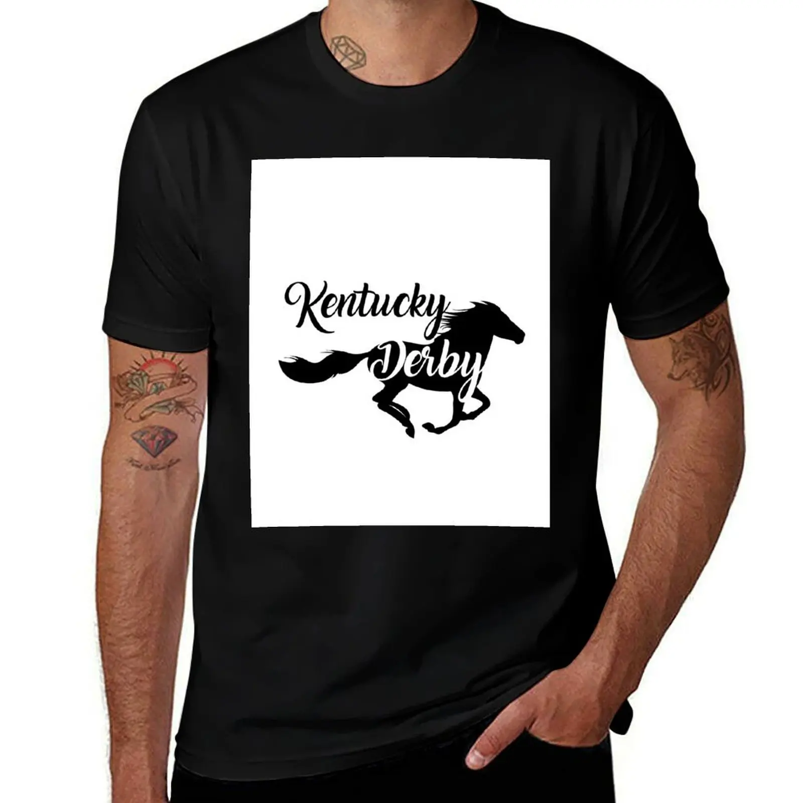 

the shirts horse t Derby plain T-Shirt shirts man designer cotton shirt t Kentucky Running 100% t best