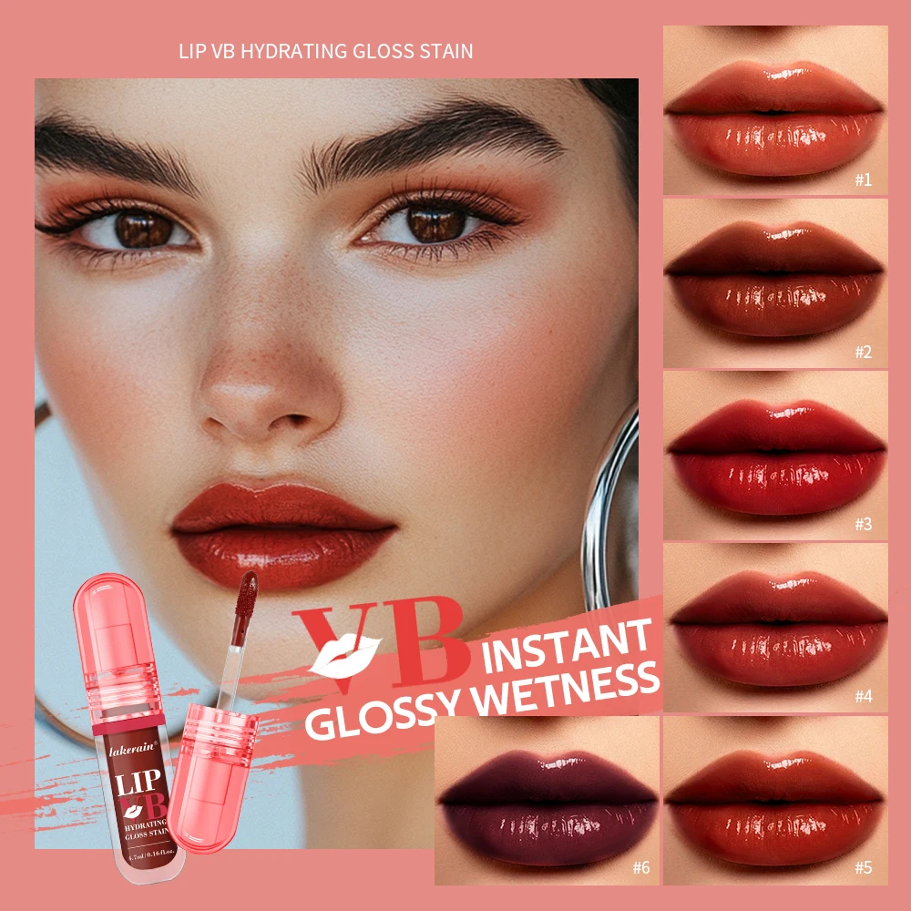 MLSMILE Moisturizing Lip Gel Lipstick Water-glass mirror-like non-greasy colorable pearlescent lip gloss 2025 new