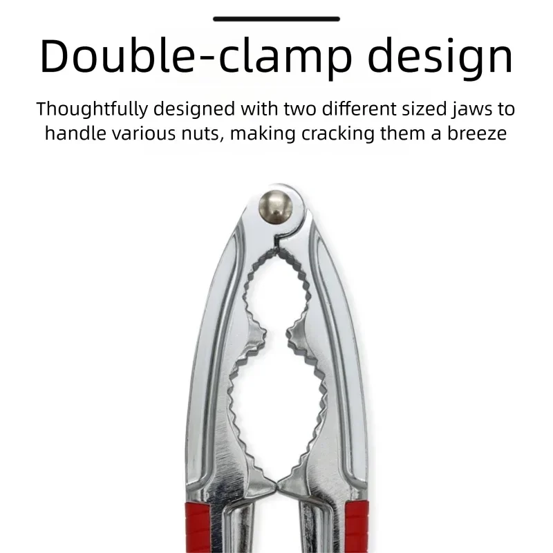 الفولاذ المقاوم للصدأ كسارة البندق الصنوبر البقان البندق كماشة سريعة الجوز المفرقع الجوز المفرقع المقشر فتاحة أداة المنزلية