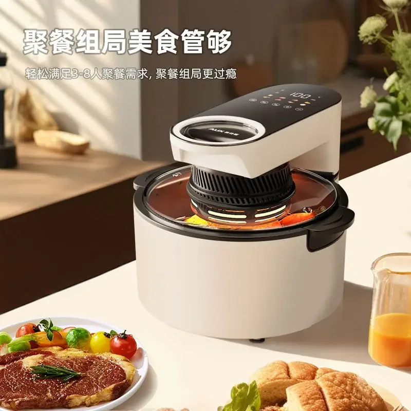 Air fryer household visual no-turning multifunctional low-fat large-capacity french fries electric oven all-in-one machine