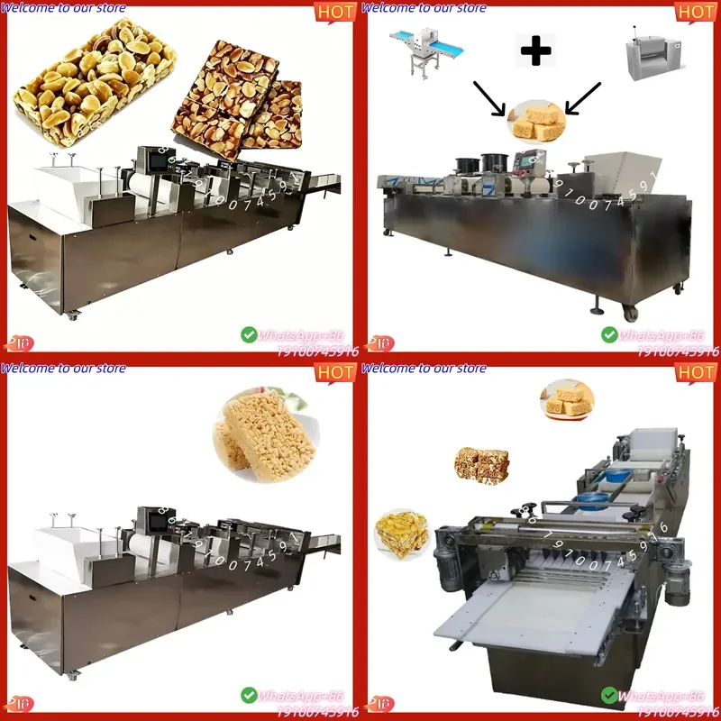 CE Certificate High Efficient Auto Ultrasonic Nougat Candy Cutter Cereal bar Grain Fruit Nut Cereal Candy Bar Snack Cutting