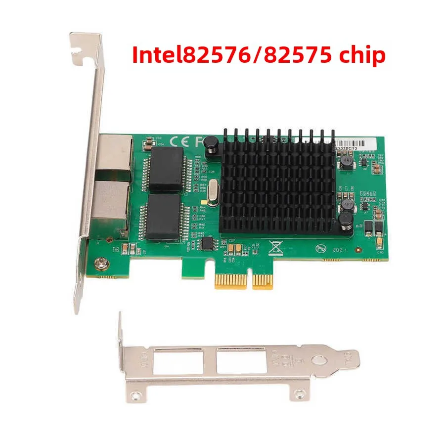 82576/82575 chip E1G42ET server dual port gigabit network card PCI-EX1 interface ROS soft router Video card