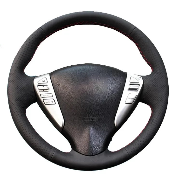 

Custom Car Steering Wheel For NISSAN VERSA 2013 2014 2015 Braid Cover Non-slip 100% Fit Auto Interior Accessories Steering Wrap
