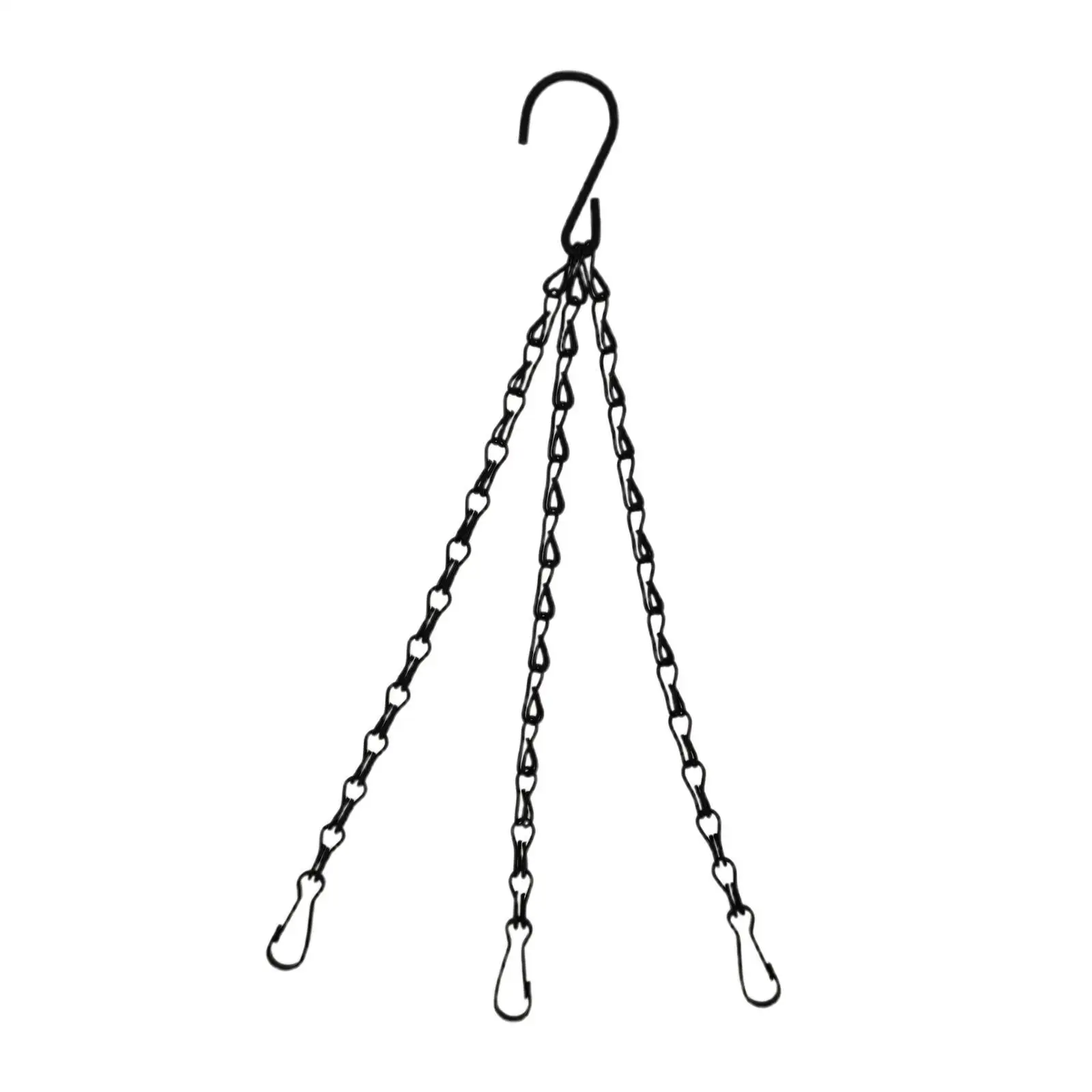 Garden Plant Hanger Iron Flower Pot Chain Heavy Duty Hanging Basket Chains with Hooks for Wall or Ceiling Planters