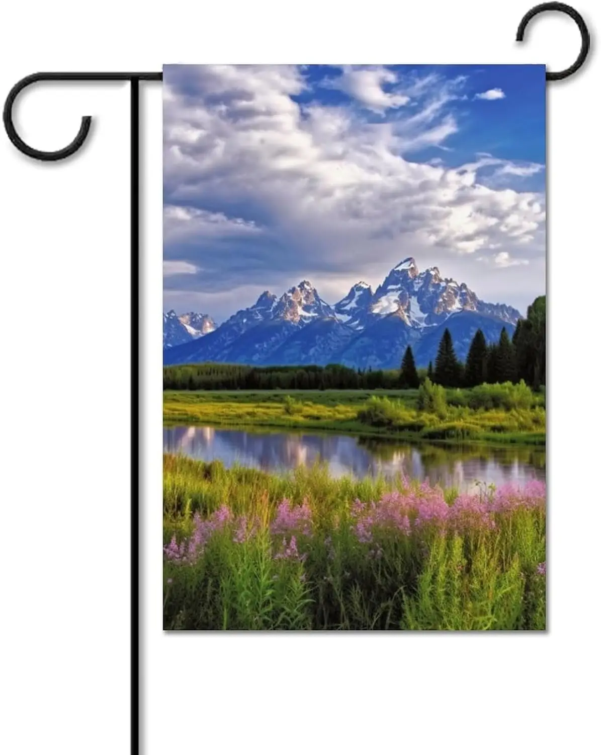 Garden Flag 12Ã—18 Inch Double Sided Vertical Yard Flag Small Grand Teton National Park Garden Flags for Holiday Outdoor Decorat