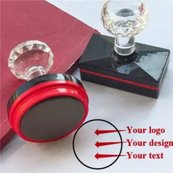 Personalized Logo Self inking Stamp Customized Photosensitive ink Stamps Your design picture Custom wedding initial Library book