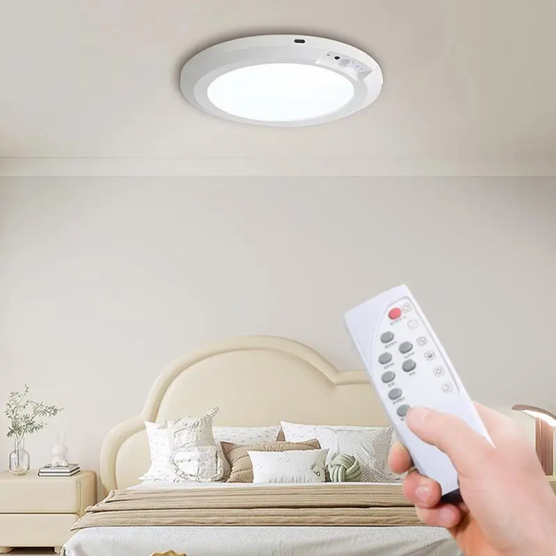 Motion Sensor Bathroom Light LED Motion Sensor Closet Light Wireless Ceiling Light With Remote Control Motion Activated LED