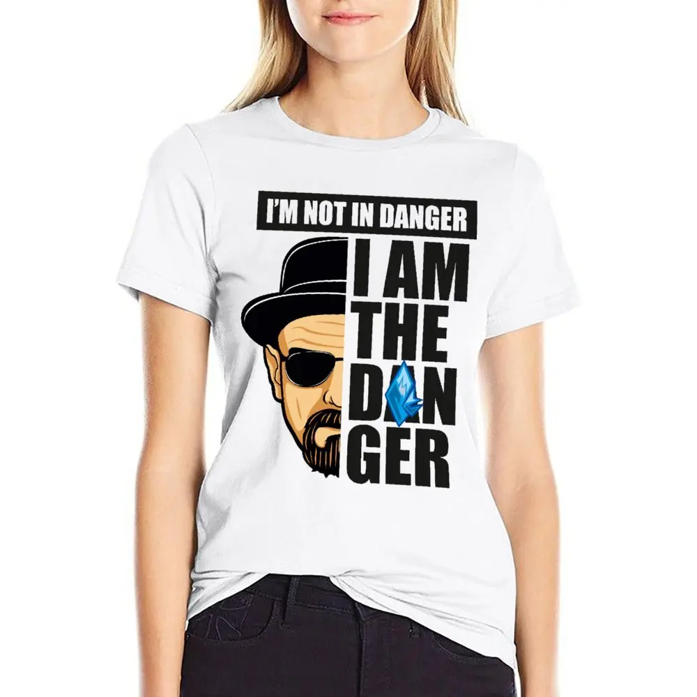 Heisenberg I Am The Danger Tshirt Hot Sale T-shirt Crewneck Movement  Funny Geek Travel