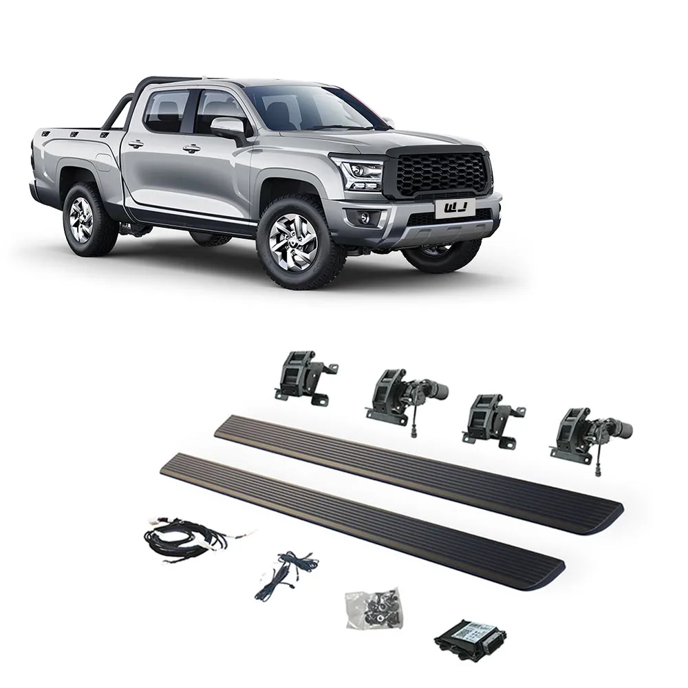 

GWM King Kong Super Price LED Lights Car Padel SideSteps Electric Retractable Running Boards for 22-23 GWM King Kong