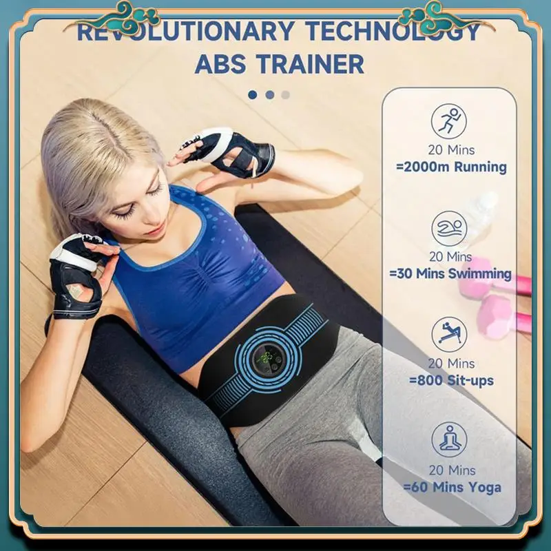

Latest USB-Charged EMS Muscle Stimulator And Toning Belt For Full Body Massage And Weight Loss