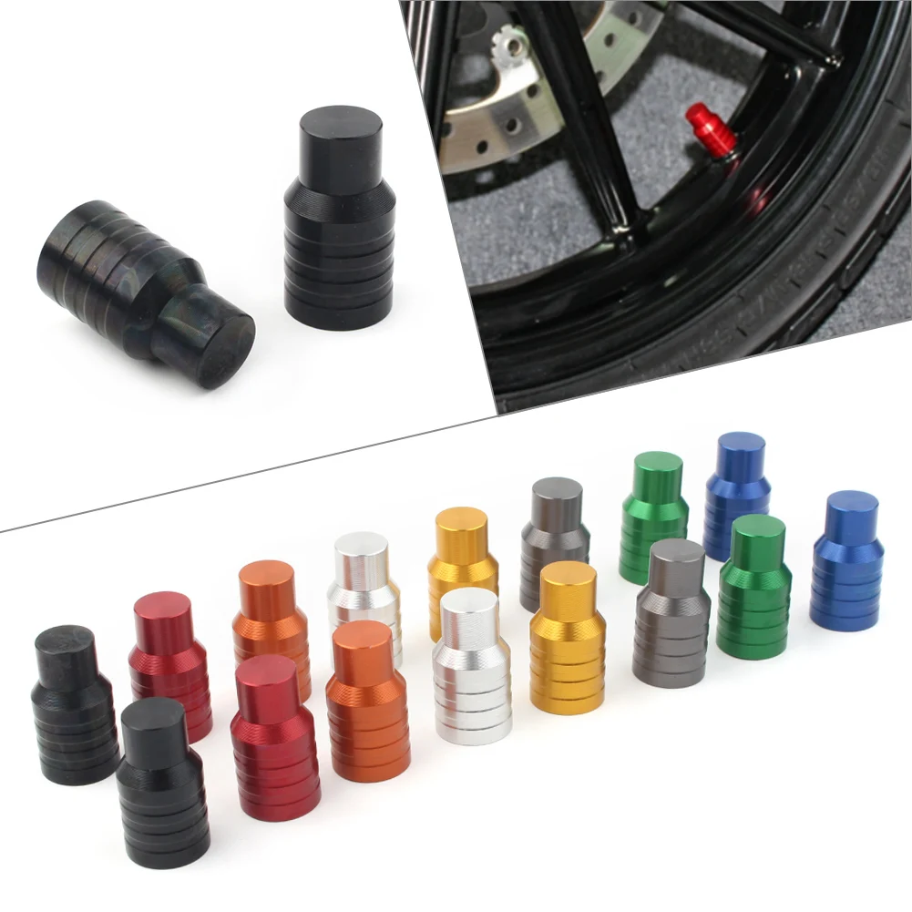 2Pcs/Set Motorbike Wheel Air Tire Valve Stem Caps Covers Universal For All Motorcycle Car Trucks 8Colors