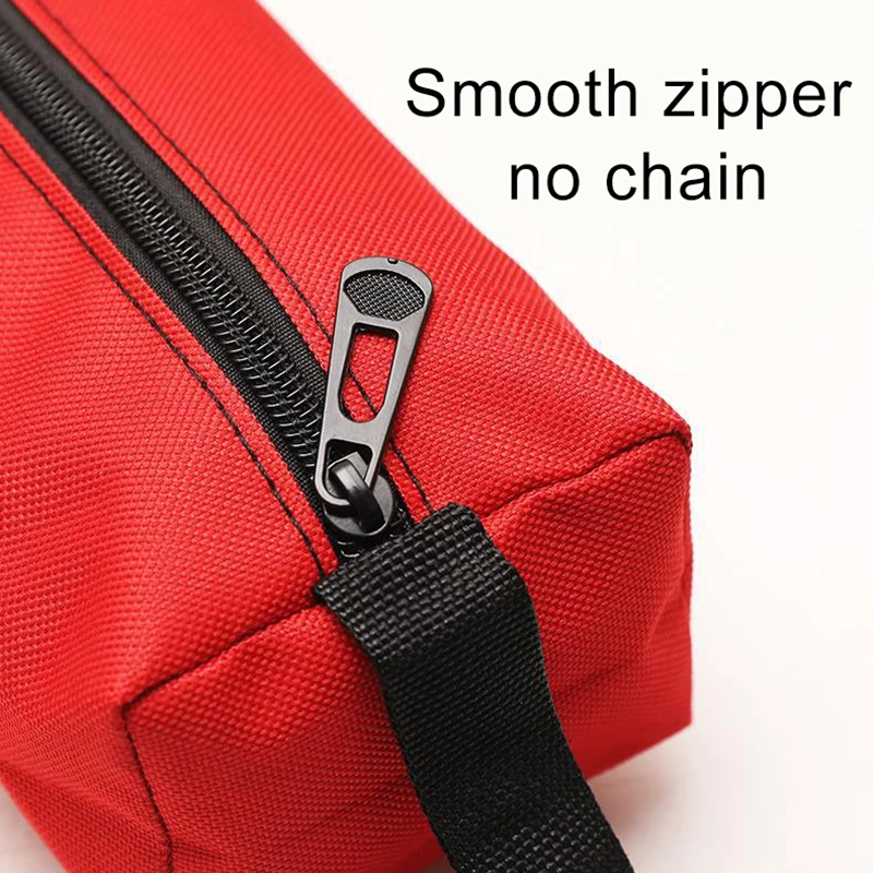 Hand Tool Bag Thick Canvas Bag for Small Tools Screwdriver Wrench Tweezers Drill Bit Organizer Bag Waterproof Zipper Pouch